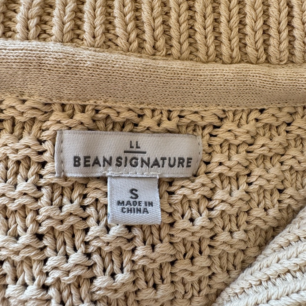 NWOT L.L. Bean Cream Turtleneck Sweater - Picture 4 of 8
